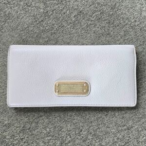 MARC BY MARC JACOBS 'New Q Tomoko' Leather Continental Wallet Beige Wallet